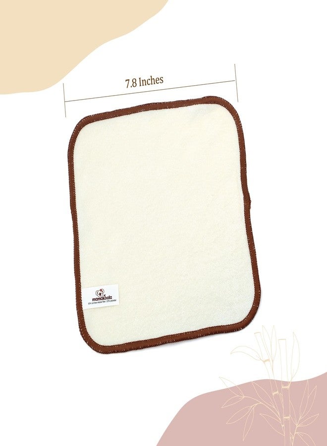 Mama Koala Natural Cloth Baby Wipes, Reusable and Washable Baby Diaper Wipes, Natural Unbleached Baby Face Wipes, 15 Pack with 1 Pcs of Waterproof Pod, 7.8x7.8 Inches - Image 4